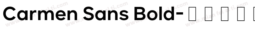 Carmen Sans Bold字体转换
